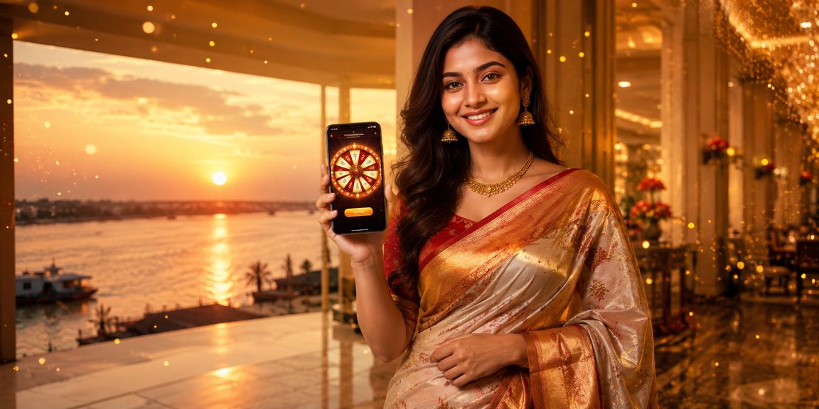 খুলনায় রুলেট খেলছেন একজন bn880 ব্যবহারকারী শাড়ি পরিহিত